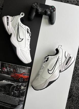 Чоловічі кросівки nike air max monarch 4 / найк / демісезонні / взуття / весняні, літні, осінні / шкіра / чорні, білі, сірі