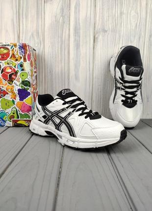 Asics gel-kahana 8 white black2 фото