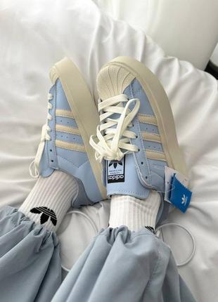 Adidas superstar bonega “blue / cream”💙🤍