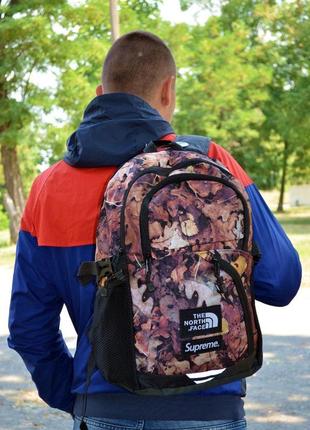 Рюкзак городской supreme x tnf backpack maple leaves