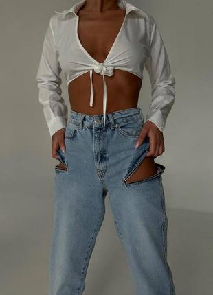 Женские джинсы с молниями туречина 100% коттон7 фото