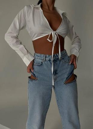 Женские джинсы с молниями туречина 100% коттон5 фото
