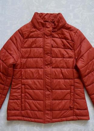 Демисезонный демисезонный микропуховик, демисезонная куртка стеганая терракотовая осенняя
