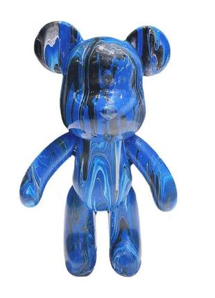 Флюїдне ведмежа punk fluid bear bearbrick з фарбами, набір для творчості зроби сам diy 23 см