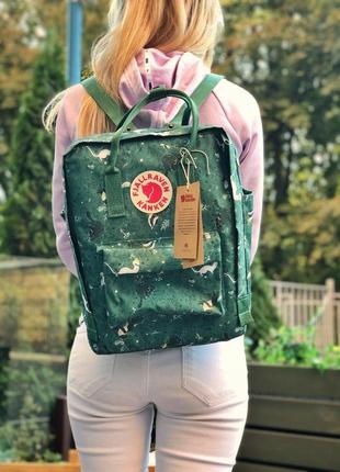 Рюкзак fjallraven kanken зелений колір