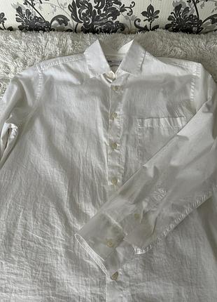 Рубашка белая zara, m