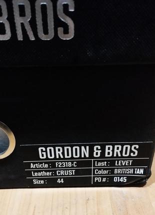 Вишуканого дизайну шкіряні туфлі броги gordon & bros.нові, в коробці. р. 44.5 фото