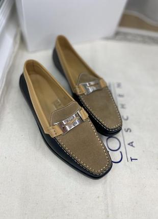 Tod's оригинал кожаные туфли лоферы5 фото