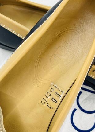 Tod's оригинал кожаные туфли лоферы6 фото