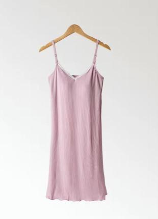 Нічна сорочка піжама для годуючих мам монреаль рожева l  46