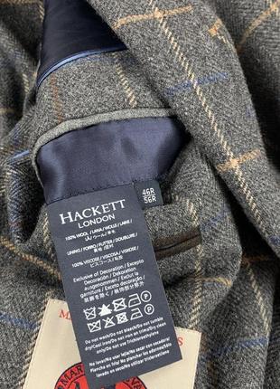 Hackett london twed blazer мʼякий твідовий піджак блейзер7 фото