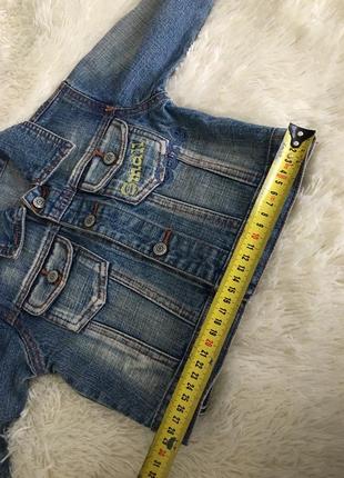 Small 🦋детская модная куртка-джинсовка для малыша7 фото