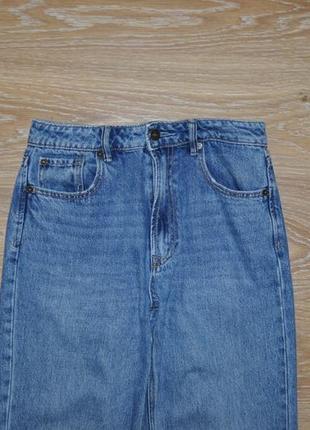Синие джинсы stradivarius straight fit jeans4 фото