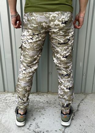 Чоловічі легкі весняні штани військового стилю високої якості світлий піксель хакі сірий7 фото