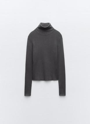 Базовий трикотажний светр в рубчик