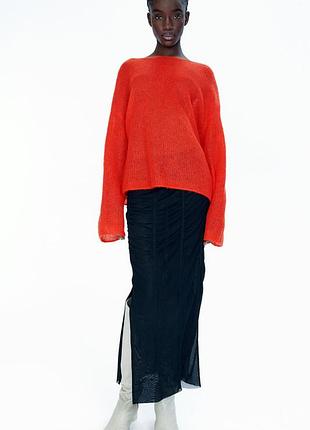 Мохерный ажурный свитер h&m studio 2024 1219920002