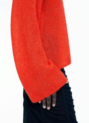 Мохерный ажурный свитер h&amp;m studio 2024 12199200024 фото
