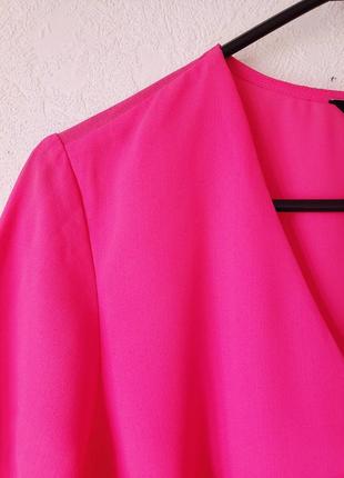 Новая блуза оттенка фуксии спереди на стречевой подкладке f&f3 фото