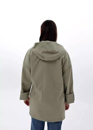Олівкова жіноча весняна куртка3 фото