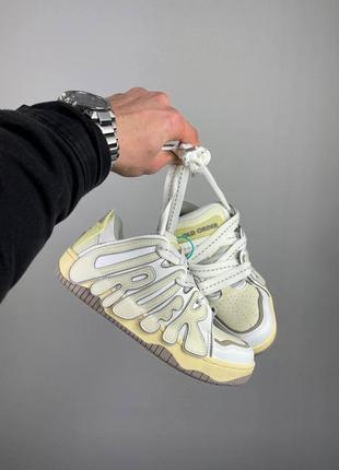 ОлдUN скейтер кроссовки кожаные old order skater 001 white sneakers