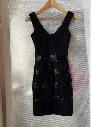Сукня чорна з пайєтками1 фото