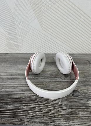 Бездротові навушники повнорозмірні/накладні з bluetooth 5.0/fm/tf карта a6s рожеві5 фото