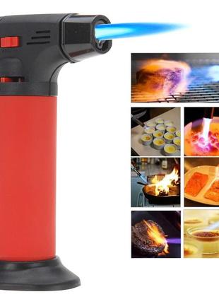 Кондитерская газовая горелка для карамелизации и фламбирования блюд с пьезоподжигом blow torch jet lighter