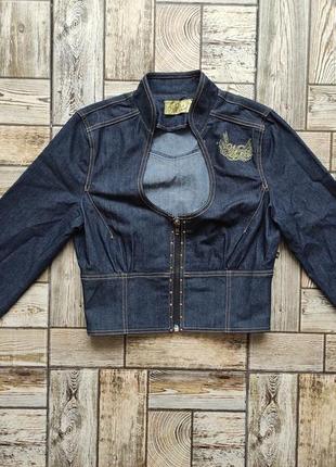 Оригинальная женская джинсовая куртка mecca femme jean jacket