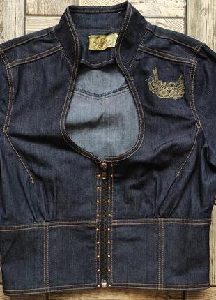 Оригинальная женская джинсовая куртка mecca femme jean jacket4 фото