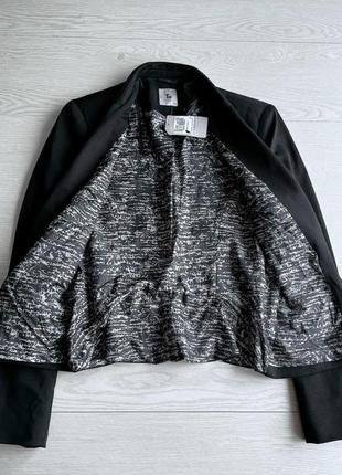 Черный пиджак блейзер жакет tu7 фото
