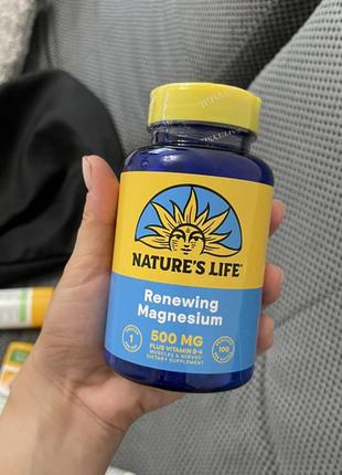 Nature's life восстанавливающий магний 500 мг 100 капсул vegcap