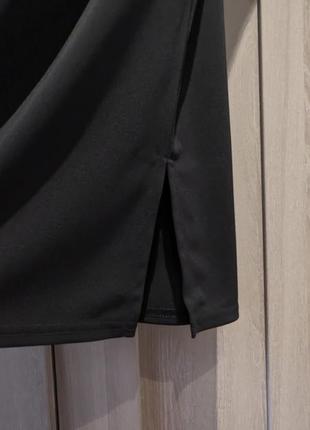 Черное базовое платье рукав 3/44 фото