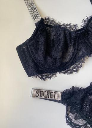 Кружевной комплект victoria secret 🖤4 фото