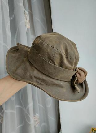 Ваксированная панама шляпа шляпа barbour wax bucket hat женская шляпа панама barbour valerie wax rose hat3 фото