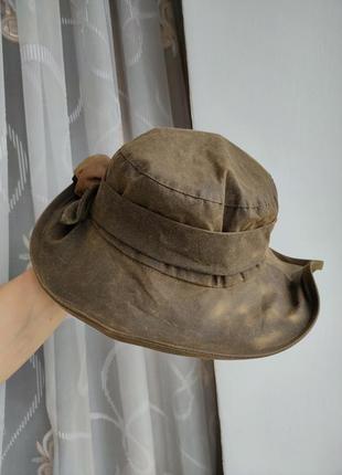 Ваксированная панама шляпа шляпа barbour wax bucket hat женская шляпа панама barbour valerie wax rose hat4 фото