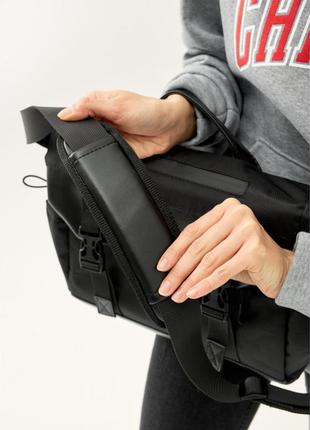Жіноча  сумка для ноутбука sb чорна з перфорацією `ps`6 фото