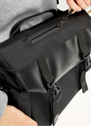 Жіноча  сумка для ноутбука sb чорна з перфорацією `ps`4 фото