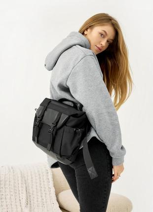 Жіноча  сумка для ноутбука sb чорна з перфорацією `ps`2 фото