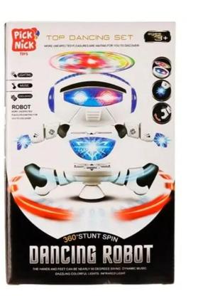 Танцующий светящийся робот danceнг robot <unk> детская игрушка музыкальный робот3 фото