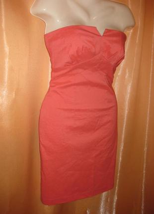 Элегантное маленькое розовое платье нарядное силуэтное открытые плечи очень маленький размер xs 349 фото