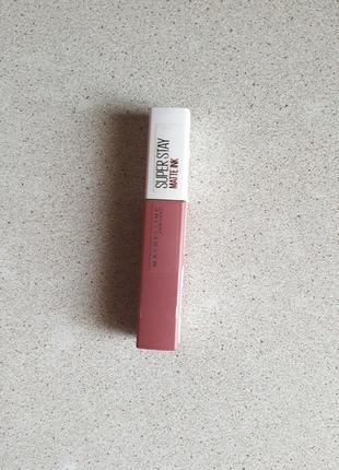 Базова стійка матова помада блиск maybelline super stay matte ink тон 180