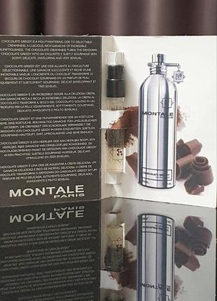 Montale chocolate greedy💥original мініатюра пробник mini spray 2 мл у книзі4 фото