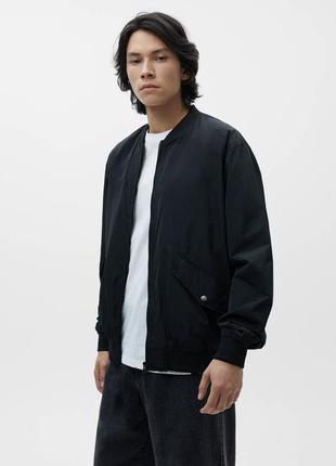 Бомбер pull&bear (s,m,l,xl) lightweight bomber оригінал вітровка1 фото