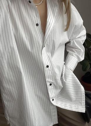 Сорочка, рубашка в смужку zara4 фото