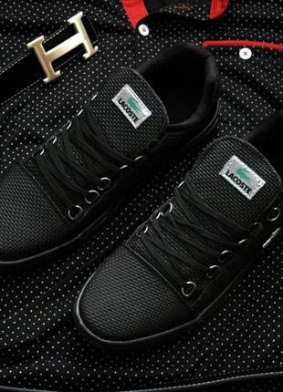 Кеды мужские кожаные весенние черные кроссовки7 фото