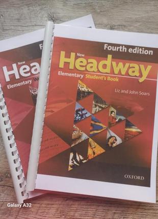 Headway 4th edition elementary student's book. - liz and john soars англійська мова (підручник,  робочий зошит)