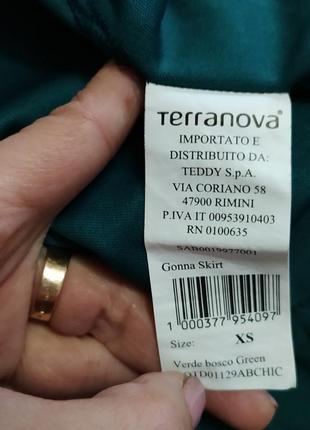 Юбка макси изумрудного цвета terranova8 фото