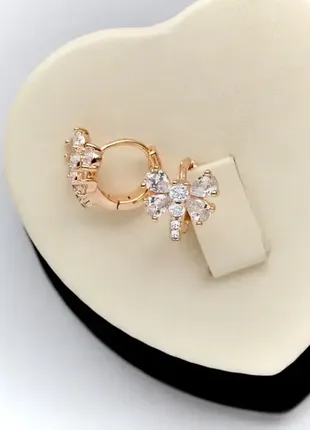 Сережки метелики xuping m&l (медичне золото)