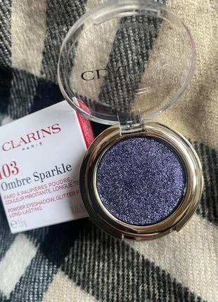 Тіні clarins 103 ombre sparkle - blue lagoon3 фото