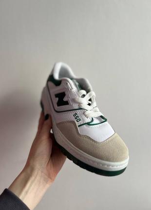 Женские кроссовки new balance 550 green3 фото